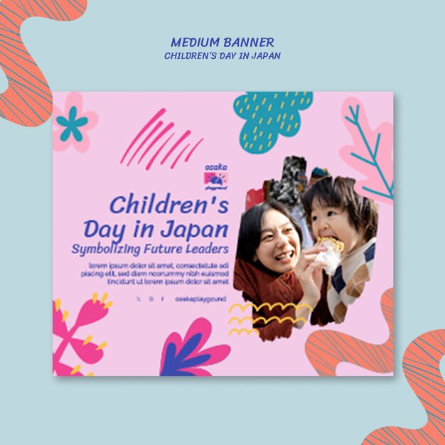 Children’s Day Celebration Banner Template in Japan – Free Download