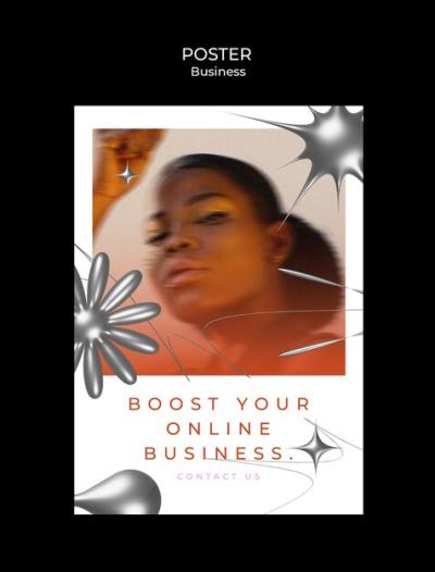 Business Strategy Poster Template for Free Download