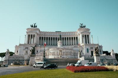 Panoramic View of the Vittorio Emanuele II Monument in Rome, Italy – Free Download