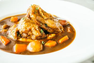 Roast Chicken with Red Wine Sauce – Download Free Stock Photo