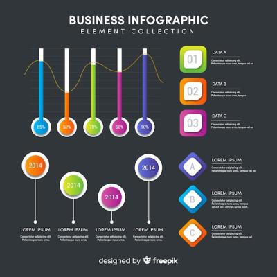 Collection of Colorful Infographic Elements – Free Stock Photos for Download