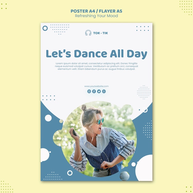 Refresh Your Mood Flyer Template – Free Download
