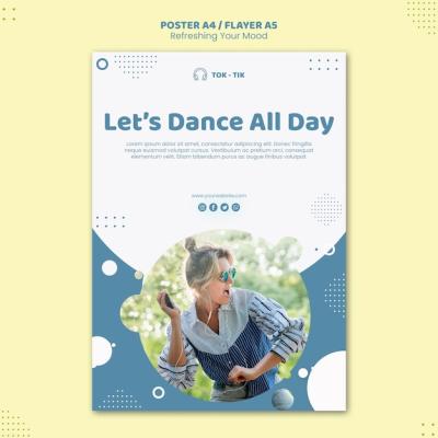 Refresh Your Mood Flyer Template – Free Download
