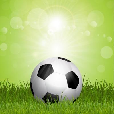 Soccer Ball on Grass Background – Free Download