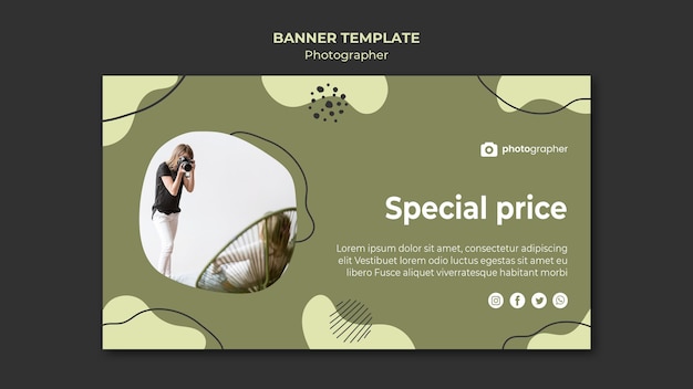 Photographer Studio Banner Template – Free Download