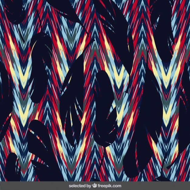Colorful Background with Feathers – Free Download