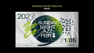Flat Design Music Template – Free Download