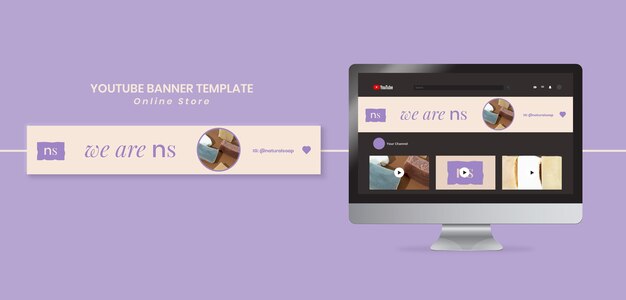 Handmade Soap Shop YouTube Banner – Free Download