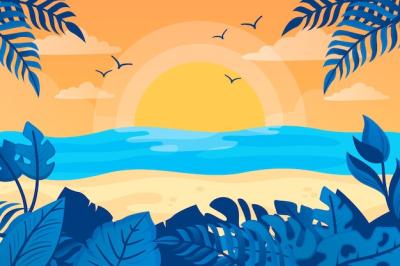 Beach Summer Background – Free Stock Photo, Download for Free