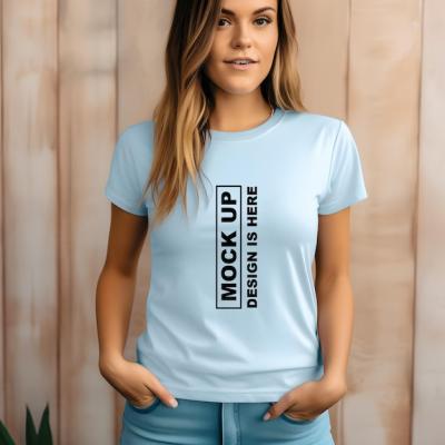 Stylish T-Shirt and Sweatshirt Mockup for Women – Free Download