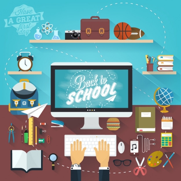 Back to School Background – Free Download for Vector Templates