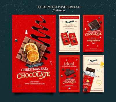 Christmas Chocolate Instagram Stories Set – Free Download
