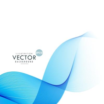 Elegant Blue Wave Background – Free Download