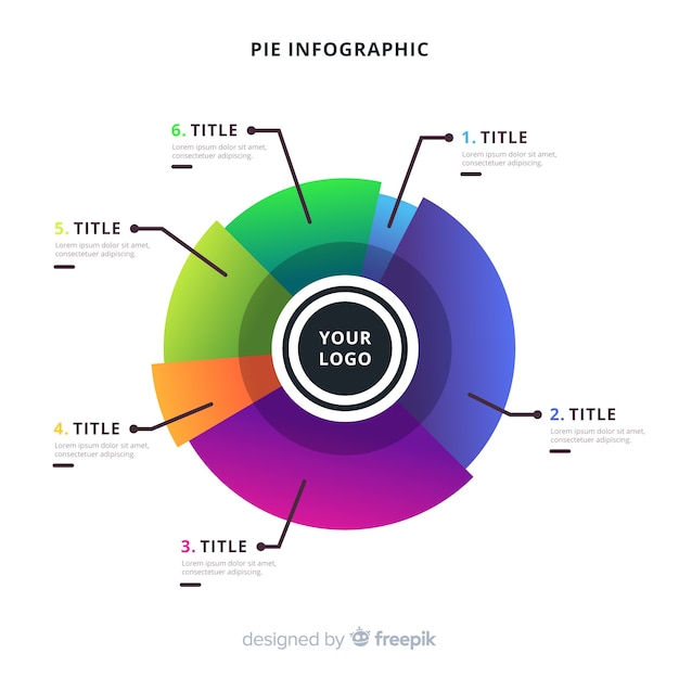 Pie Infographic Design – Download Free Stock Photo