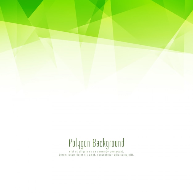 Modern Green Polygon Design Background – Free Download