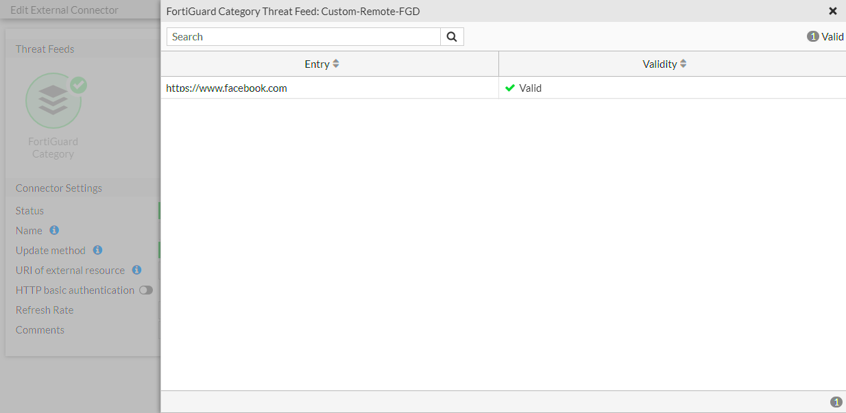 FortiGuard category threat feed FortiGate FortiOS 724 Fortinet 