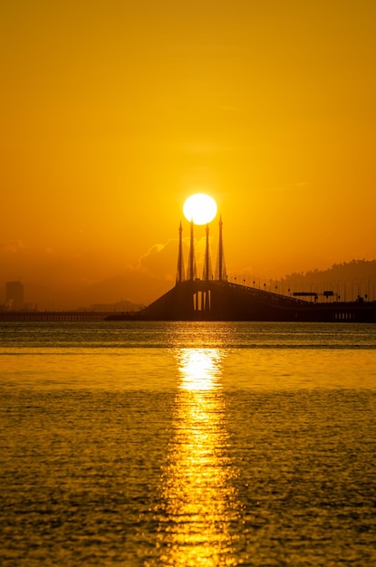 Scenic View of Sea Against Orange Sky – Free Stock Photo | Download for Free