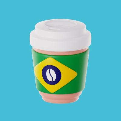 Brazil Icon 3D Rendering – Free Download, Download Free Stock Photo