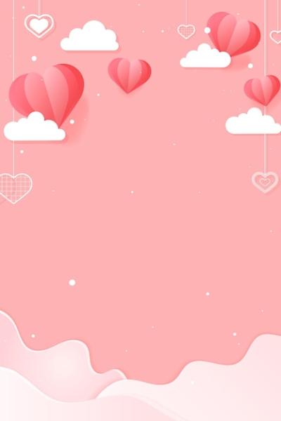 Dangling Hearts Cloud Wave on Pink Background – Free Stock Photo Download