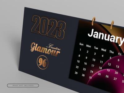 Luxury Calendar Mock-Up for New Year 2023 – Free Download
