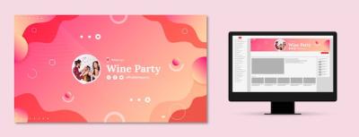 Wine Party YouTube Channel Art – Free Download