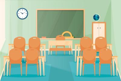 Empty School Class Wallpaper – Free to Download