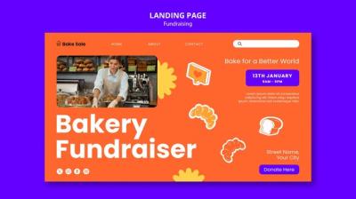 Fundraising Event Landing Page Template – Free Download