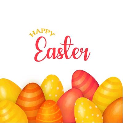 Adorable Colourful Easter Sale Poster Banner Featuring Eggs – Free Download