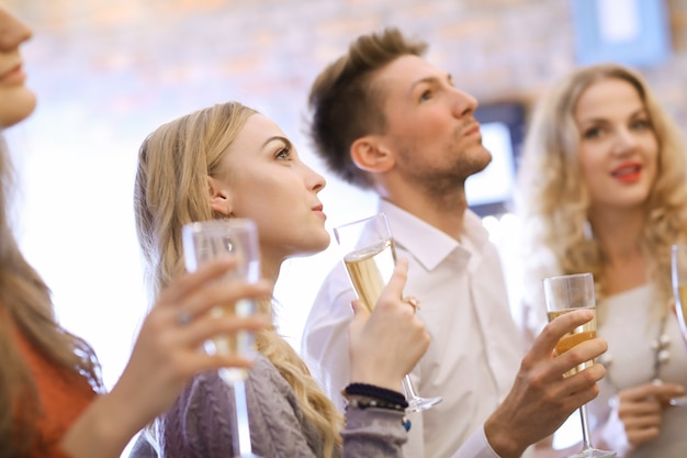 Christmas Eve Celebration with Friends – Free Stock Photo Download