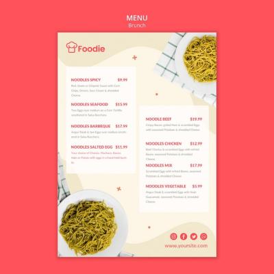 Restaurant Menu Template – Download Free Stock Photo