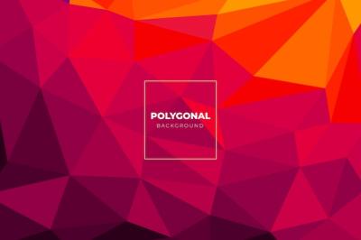 Flat Design Polygonal Background – Free to Download