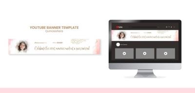 Hand Drawn Quinceanera Party YouTube Banner – Free Download