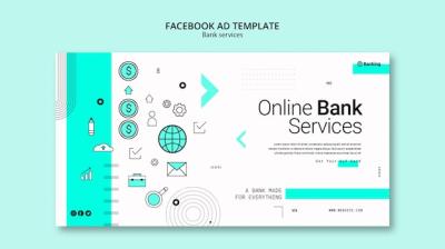 Bank Services Facebook Template – Free Download