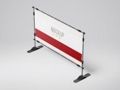 A Banner Stand Mockup for Your Projects – Free Download