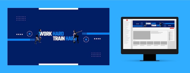 Fitness Center YouTube Channel Art – Free to Download, Free Stock Photo