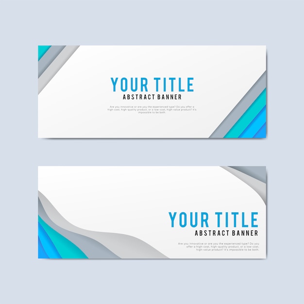 Colorful and Abstract Banner Design Templates – Free Download