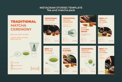 Tea House Instagram Stories Template – Free Download