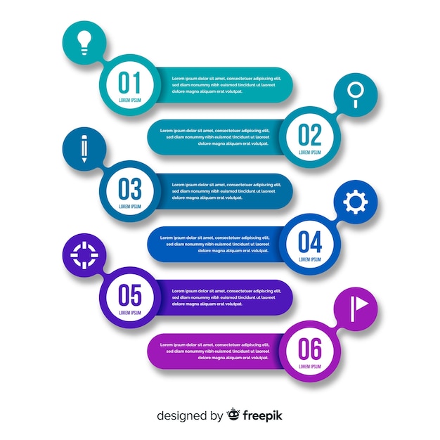 Flat Infographics Steps Collection – Free Stock Photo, Download Free