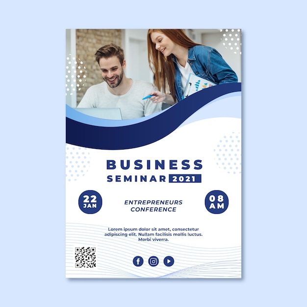 Professional Business Seminar Flyer Template – Free Download