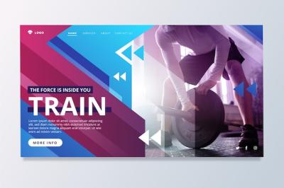 Sport Landing Page Design – Free Stock Photo Download