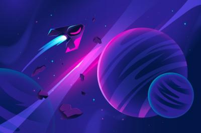 Stunning Gradient Galaxy Background – Free Download