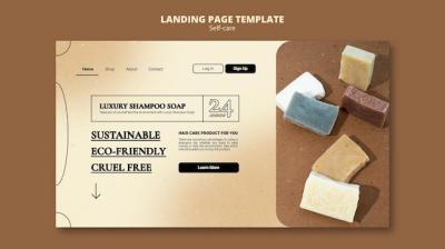 Shampoo Soap Web Template – Free Download