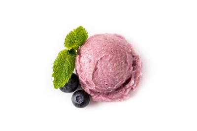 Indulge in a Delicious Blueberry Ice Cream Scoop – Free Download