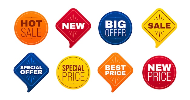 Colorful Badges for Hot Sale Special Offers – Free Download