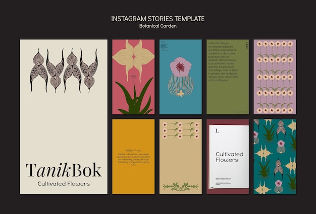 Botanical Garden Template in Flat Design – Free to Download