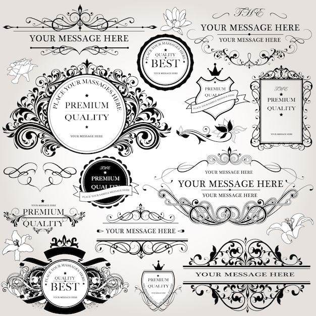 Ornamental Logo Collection for Creative Projects – Free Download