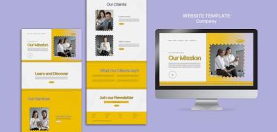 Our Mission Web Design Template – Free Download