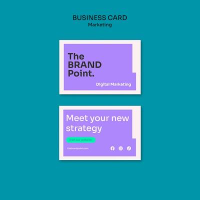 Marketing Template in Flat Design – Free Download