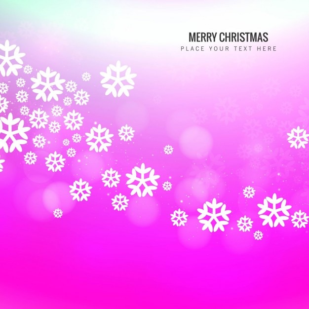 White Snowflakes on Blurred Background – Free Download