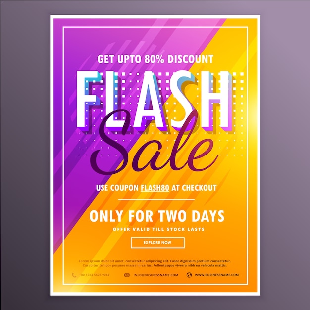 Colorful Sales Brochure – Free Download